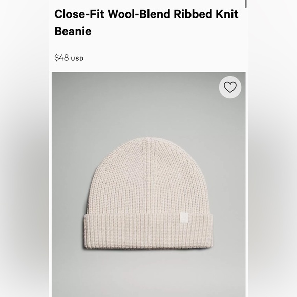 💗Lululemon Close Fit Wool Blended Beanie - Picture 2 of 2